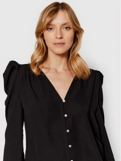 Morgan Γυναίκες Casual Πουκάμισα Πουκάμισο 221-CWORK.F Μαύρο Regular Fit -Εξοδος Morgan Κατάστημα unnamed file 793