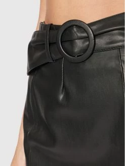 Morgan Γυναίκες Mini Φούστα από απομίμηση δέρματος 221-JORDY Μαύρο Regular Fit -Εξοδος Morgan Κατάστημα unnamed file 803