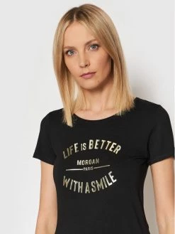 Morgan Γυναίκες T-shirts T-Shirt 221-DSMILE Μαύρο Regular Fit 10 Morgan Γυναίκες T-shirts T-Shirt 221-DSMILE Μαύρο Regular Fit -Εξοδος Morgan Κατάστημα unnamed file 842