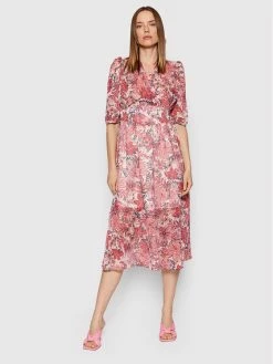 Morgan Γυναίκες Καθημερινά Φορέματα Φόρεμα καθημερινό 221-RLADY.F Ροζ Regular Fit