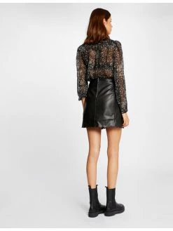 Morgan Γυναίκες Casual Πουκάμισα Πουκάμισο 212-CAMIA.F Μαύρο Regular Fit -Εξοδος Morgan Κατάστημα unnamed file 871