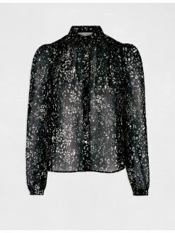 Morgan Γυναίκες Casual Πουκάμισα Πουκάμισο 212-CAMIA.F Μαύρο Regular Fit -Εξοδος Morgan Κατάστημα unnamed file 874