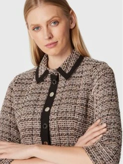 Morgan Γυναίκες Πλεκτά Φορέματα Φόρεμα υφασμάτινο 222-ROZIA.F Μπεζ Regular Fit -Εξοδος Morgan Κατάστημα unnamed file 88