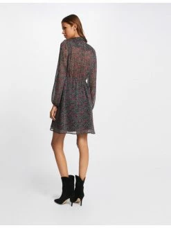 Morgan Γυναίκες Καθημερινά Φορέματα Φόρεμα καθημερινό 212-RONEIL.F Μαύρο Regular Fit -Εξοδος Morgan Κατάστημα unnamed file 887