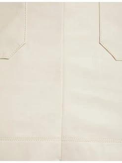 Morgan Γυναίκες Mini Φούστα από απομίμηση δέρματος 212-JACKIE Μπεζ Slim Fit -Εξοδος Morgan Κατάστημα unnamed file 915