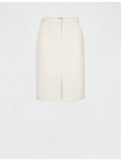 Morgan Γυναίκες Mini Φούστα από απομίμηση δέρματος 212-JACKIE Μπεζ Slim Fit -Εξοδος Morgan Κατάστημα unnamed file 916