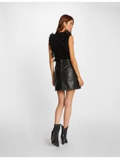 Morgan Γυναίκες Μπλουζάκια Μπλουζάκι 212-MLILO Μαύρο Regular Fit -Εξοδος Morgan Κατάστημα unnamed file 919