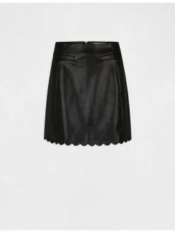 Morgan Γυναίκες Mini Φούστα από απομίμηση δέρματος 212-JOANE Μαύρο Regular Fit -Εξοδος Morgan Κατάστημα unnamed file 933