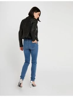 Morgan Γυναίκες Δερμάτινα Μπουφάν Μπουφάν από απομίμηση δέρματος 202-GRAMMO.N Μαύρο Regular Fit -Εξοδος Morgan Κατάστημα unnamed file 936