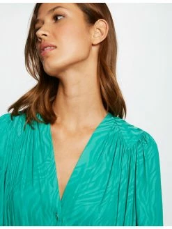 Morgan Γυναίκες Μπλουζάκια Μπλουζάκι 212-CHRISTY Πράσινο Regular Fit -Εξοδος Morgan Κατάστημα unnamed file 955