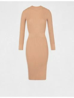 Morgan Γυναίκες Πλεκτά Φορέματα Φόρεμα υφασμάτινο 212-RMLULA Καφέ Slim Fit 13 Morgan Γυναίκες Πλεκτά Φορέματα Φόρεμα υφασμάτινο 212-RMLULA Καφέ Slim Fit -Εξοδος Morgan Κατάστημα unnamed file 973