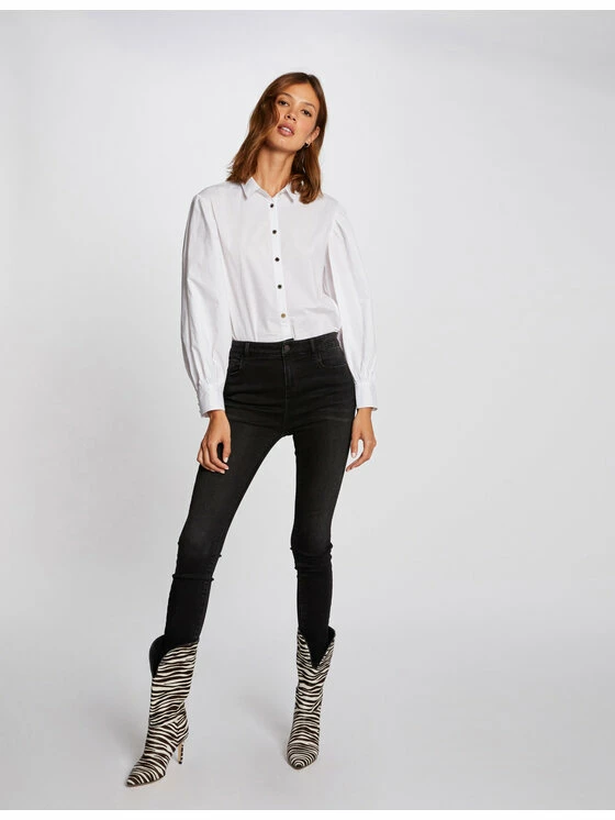 Morgan Γυναίκες Casual Πουκάμισα Πουκάμισο 212-CHAME Λευκό Regular Fit 4 Morgan Γυναίκες Casual Πουκάμισα Πουκάμισο 212-CHAME Λευκό Regular Fit - Image 2