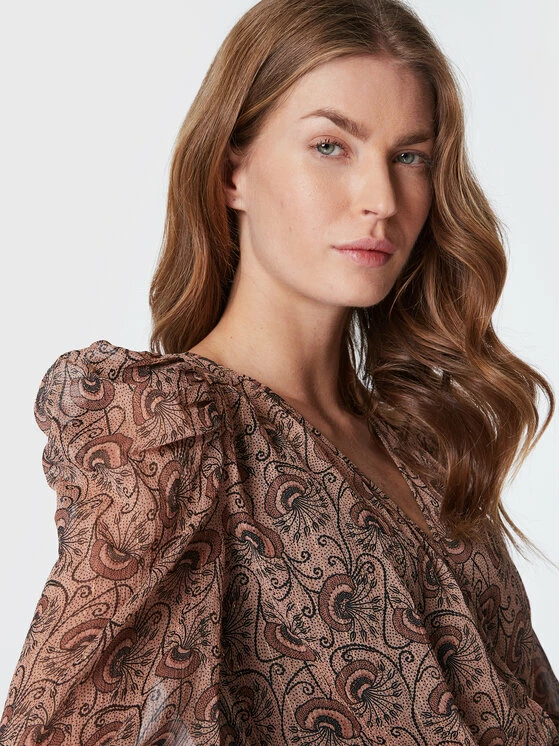 Morgan Γυναίκες Καθημερινά Φορέματα Φόρεμα καθημερινό 222-ROLMI.F Καφέ Regular Fit 7 Morgan Γυναίκες Καθημερινά Φορέματα Φόρεμα καθημερινό 222-ROLMI.F Καφέ Regular Fit - Image 5