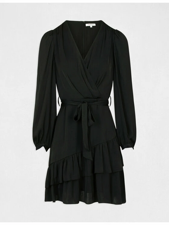 Morgan Γυναίκες Καθημερινά Φορέματα Φόρεμα καθημερινό 212-RANNY Μαύρο Slim Fit 8 Morgan Γυναίκες Καθημερινά Φορέματα Φόρεμα καθημερινό 212-RANNY Μαύρο Slim Fit - Image 6