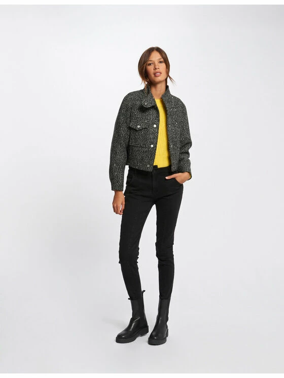 Morgan Γυναίκες Μεταβατικά Μπουφάν Μπουφάν μεταβατικό 212-VENINA Ασημί Regular Fit 4 Morgan Γυναίκες Μεταβατικά Μπουφάν Μπουφάν μεταβατικό 212-VENINA Ασημί Regular Fit - Image 2